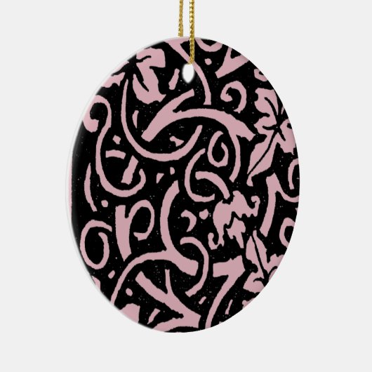 William Morris Grapevine Vine Leaf Pattern Keramikornament (Rechts)