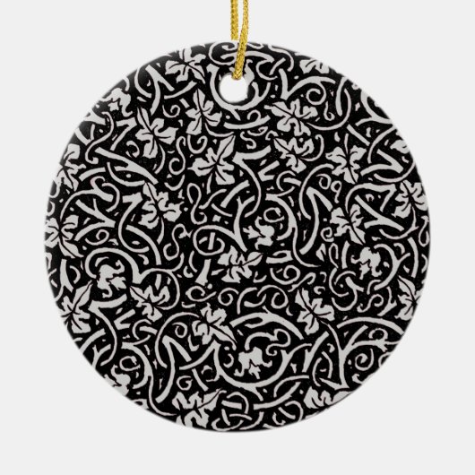 William Morris Grapevine Vine Leaf Pattern Keramikornament (Vorne)
