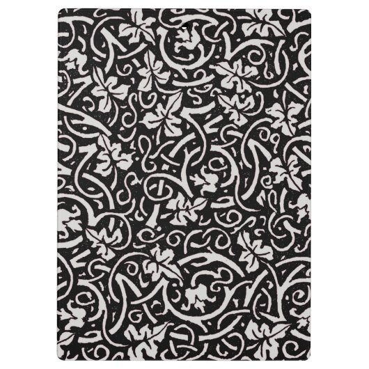 William Morris Grapevine Vine Leaf Pattern Klemmbrett (Rückseite)