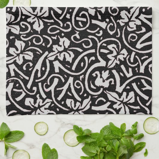 William Morris Grapevine Vine Leaf Pattern Küchentuch (Gefaltet)