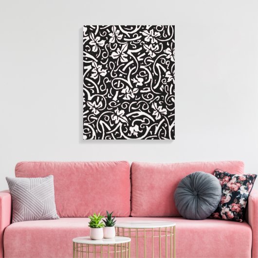 William Morris Grapevine Vine Leaf Pattern Leinwanddruck (Insitu (Wohnzimmer))