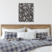 William Morris Grapevine Vine Leaf Pattern Leinwanddruck (Insitu (Schlafzimmer))