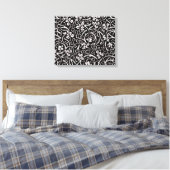 William Morris Grapevine Vine Leaf Pattern Leinwanddruck (Insitu (Schlafzimmer))