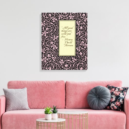 William Morris Grapevine Vine Leaf Pattern Leinwanddruck (Insitu (Wohnzimmer))