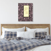 William Morris Grapevine Vine Leaf Pattern Leinwanddruck (Insitu (Schlafzimmer))