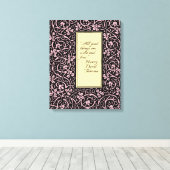 William Morris Grapevine Vine Leaf Pattern Leinwanddruck (Insitu (Holzboden))