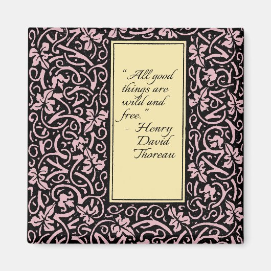 William Morris Grapevine Vine Leaf Pattern Magnet (Vorne)