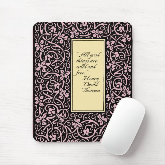 William Morris Grapevine Vine Leaf Pattern Mousepad (Mit Mouse)