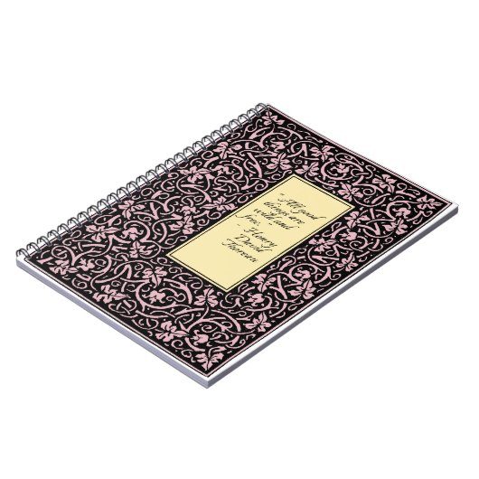 William Morris Grapevine Vine Leaf Pattern Notizblock (Linke Seite)