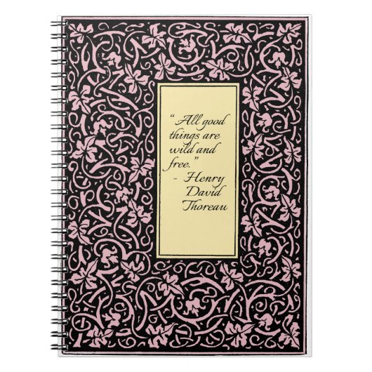 William Morris Grapevine Vine Leaf Pattern Notizblock (Vorderseite)