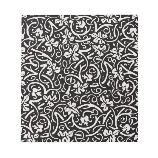 William Morris Grapevine Vine Leaf Pattern Notizblock (Vorderseite)