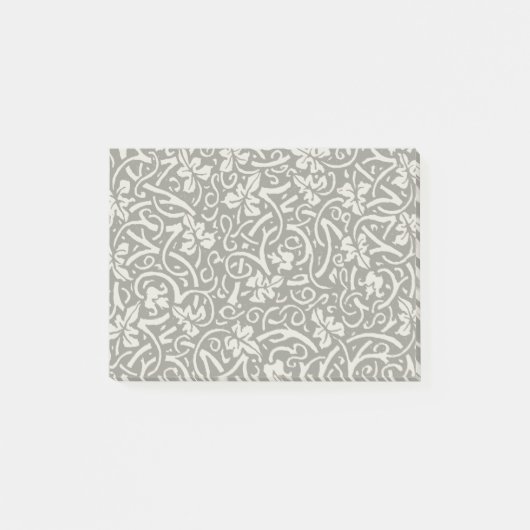 William Morris Grapevine Vine Leaf Pattern Post-it Klebezettel (Vorderseite)