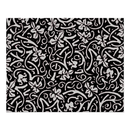 William Morris Grapevine Vine Leaf Pattern Poster (Vorderseite)