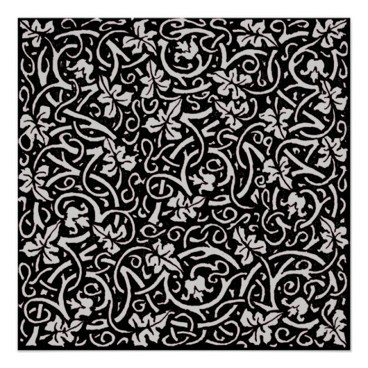 William Morris Grapevine Vine Leaf Pattern Poster (Vorderseite)