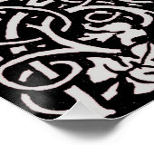 William Morris Grapevine Vine Leaf Pattern Poster (Ecke)