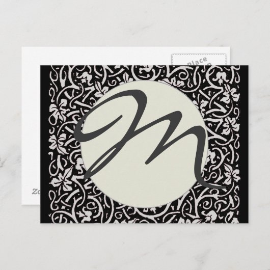 William Morris Grapevine Vine Leaf Pattern Postkarte (Vorne/Hinten)