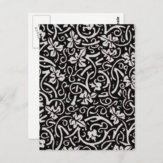 William Morris Grapevine Vine Leaf Pattern Postkarte (Vorne/Hinten)