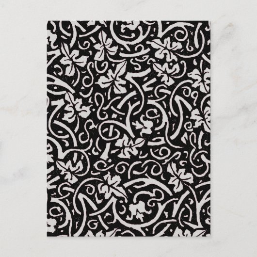 William Morris Grapevine Vine Leaf Pattern Postkarte (Vorderseite)