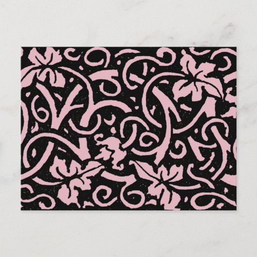 William Morris Grapevine Vine Leaf Pattern Postkarte (Vorderseite)