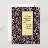 William Morris Grapevine Vine Leaf Pattern Postkarte (Vorne/Hinten)