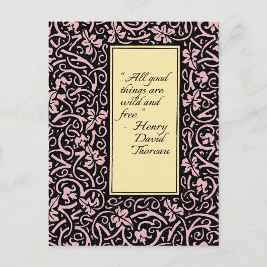 William Morris Grapevine Vine Leaf Pattern Postkarte (Vorderseite)