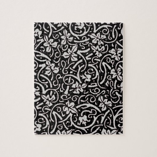 William Morris Grapevine Vine Leaf Pattern Puzzle (Vertikal)