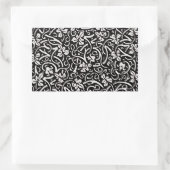 William Morris Grapevine Vine Leaf Pattern Rechteckiger Aufkleber (Tasche)