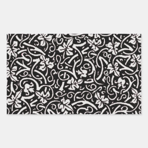 William Morris Grapevine Vine Leaf Pattern Rechteckiger Aufkleber