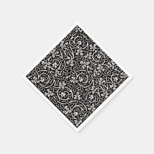 William Morris Grapevine Vine Leaf Pattern Serviette (Ecke)