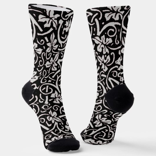 William Morris Grapevine Vine Leaf Pattern Socken (Gewinkelt)