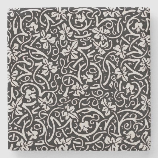 William Morris Grapevine Vine Leaf Pattern Steinuntersetzer (Vorderseite)