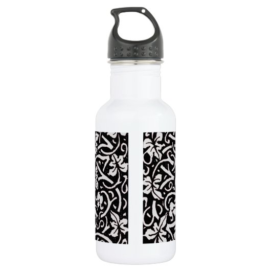 William Morris Grapevine Vine Leaf Pattern Trinkflasche (Rückseite)