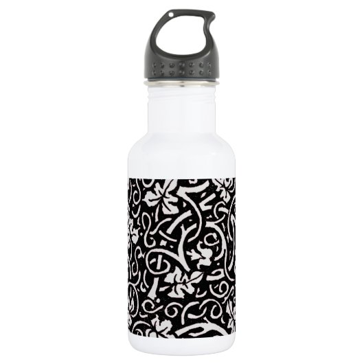 William Morris Grapevine Vine Leaf Pattern Trinkflasche (Vorderseite)