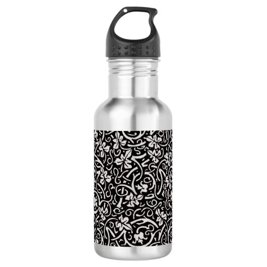 William Morris Grapevine Vine Leaf Pattern Trinkflasche (Vorderseite)