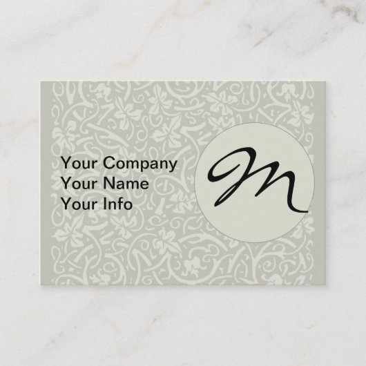 William Morris Grapevine Vine Leaf Pattern Visitenkarte (Vorderseite)