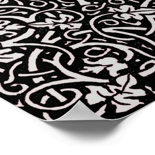 William Morris Grapevine Wallpaper Pattern Poster (Ecke)