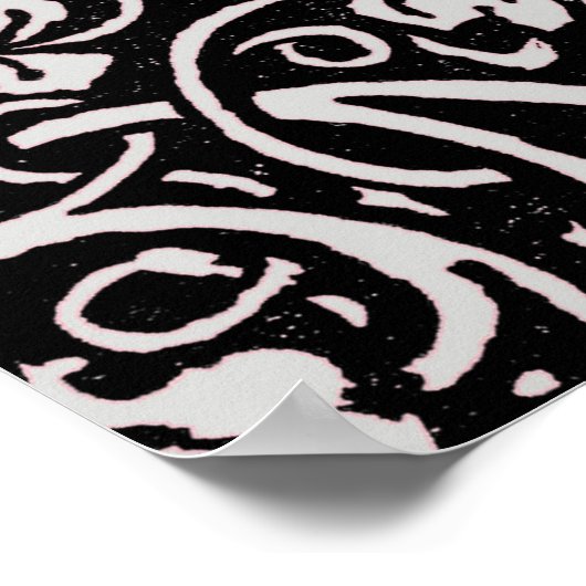 William Morris Grapevine Wallpaper Pattern Poster (Ecke)