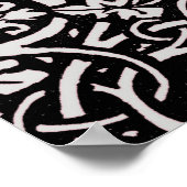 William Morris Grapevine Wallpaper Pattern Poster (Ecke)