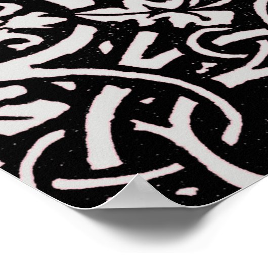 William Morris Grapevine Wallpaper Pattern Poster (Ecke)