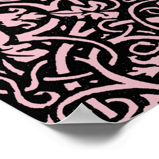 William Morris Grapevine Wallpaper Pattern Poster (Ecke)