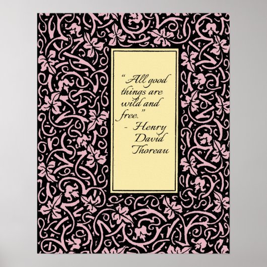 William Morris Grapevine Wallpaper Pattern Poster (Vorne)