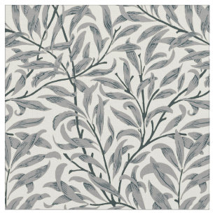 William Morris graue Weiden Muster Blütenmuster Stoff
