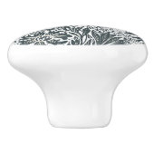 William * Morris Gray Floral Keramikknauf (Seitenansicht)