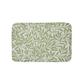 William Morris Green Floral Botanical Pattern Badematte (Vorderseite)