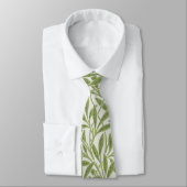 William Morris Green Floral Botanical Pattern Krawatte (Gebunden)
