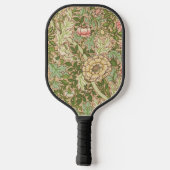 William Morris Green Floral Pickleball Schläger (Rückseite)