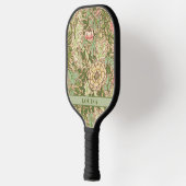 William Morris Green Floral Pickleball Schläger (Links)