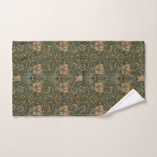 William Morris: Green Honeysuckle Badhandtuch Set (Handtuch)