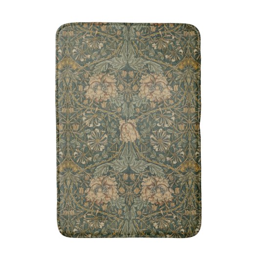 William Morris: Green Honeysuckle Bath Mat Badematte (Vorderseite Vertikal)