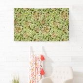 William Morris Green Honeysuckle Blumenwallpaper Banner (Insitu)